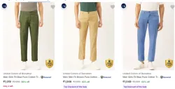 United Colors of Benetton Mens Trousers at minimum 66% Discount