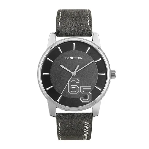 Image of United Colors of Benetton Men Black Round Dial Analog Watch - UWUCG2000