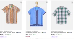 United Colors Of Benetton Kids Shirts at Minimum 71% Discount