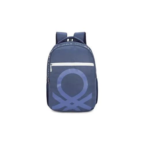 Image of United Colors Of Benetton Noble Polyester 23L 4 Compartment Laptop Backpack For Unisex - Navy