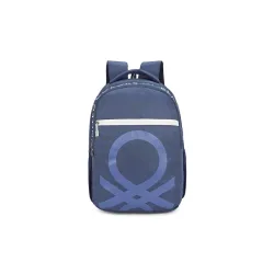 United Colors Of Benetton Noble Polyester 23L 4 Compartment Laptop Backpack For Unisex - Navy
