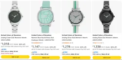 United Colors of Benetton Women Watch Minimum 60% FF
