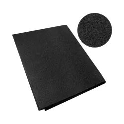 Universal Carbon Filter Sheet for Kitchen Chimney, Cut-to-Fit Activated Carbon Filter Replacement, Odour and Oil Absorbing, Compatible with Elica Faber Glen Hindware, Black, 24 x 12 Inches