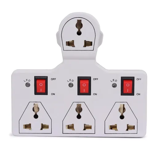 Image of 4 Universal Socket 3 Switch Multi Plug Extension Board/Multiplug_AB