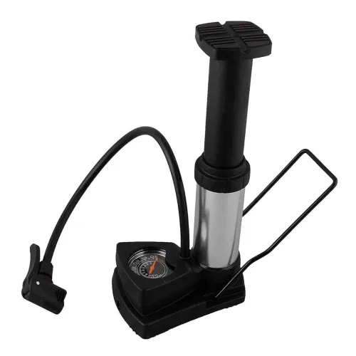 Image of Universal Portable Foot Air Pump for Car, Bike & Sports (Black)
