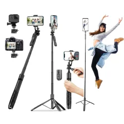 Selfie Stick with Tripod Stand for Mobile Phones, Universally Compatible with Mobile Phones