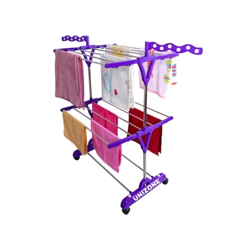 Image of UNIZONE Foldable Stainless Cloth Drying Stand Purple