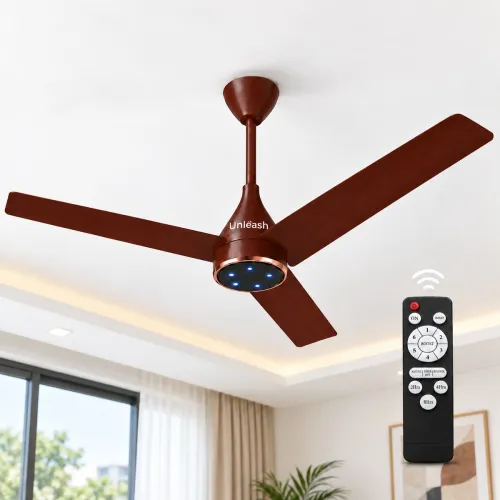 Image of unleash Spear 1200 mm BLDC Ceiling Fan 5 Star with Remote Control High Speed