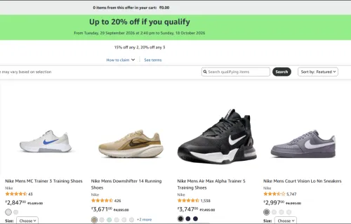 Image of Up to 20% off Coupon on Nike Shoes 