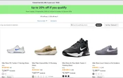 Up to 20% off Coupon on Nike Shoes