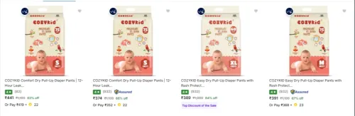 Image of UP TO 66% OFF | Cozykid Baby Diapers