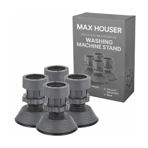 Image of Upgraded Anti-Vibration Pads Extra-Large Adjustable Feet for Washer, Dryer & Refrigerator, Shock Absorbing