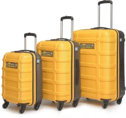 Uppercase 3-Piece Hard Luggage Set 4-Wheel