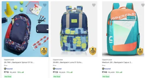 Image of Uppercase Backpacks upto 71% Discount