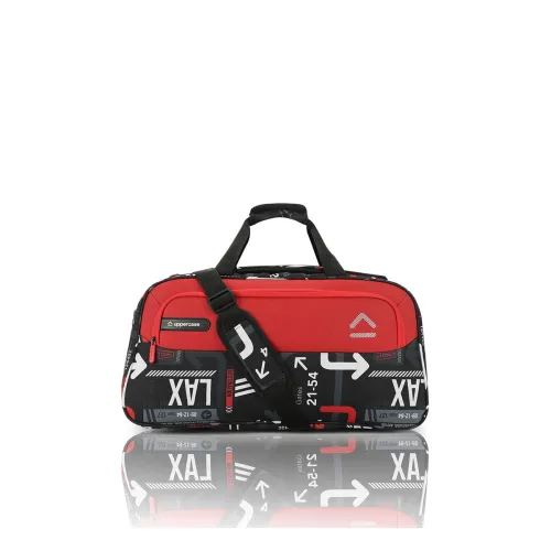 Image of uppercase JFK 55 Cm Duffle Bag | 44 LTS |Dust Resistant Travel Polyester Duffle Bag | Spacious Main Compartment|Adjustab