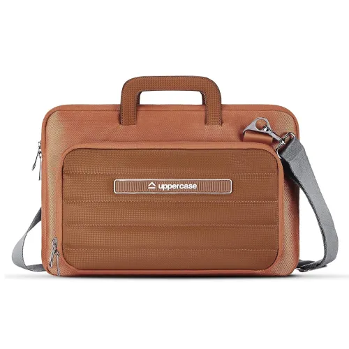 Image of uppercase Node Laptop Sleeve, Multi-Textured Quilted Design, Quick Access Pocket