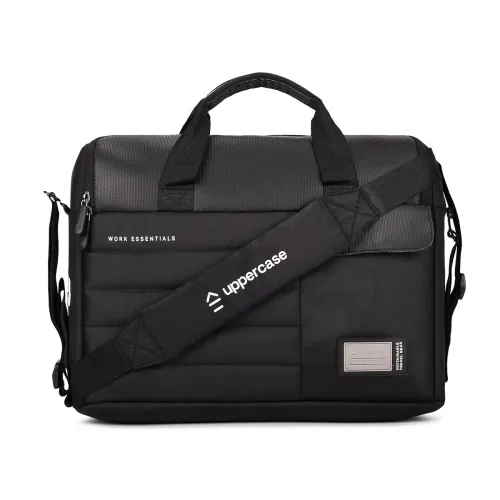 Image of uppercase Omega 03 Laptop Messenger Bag Black
