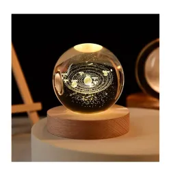 UPRONex213D Galaxy Crystal Ball Night Light