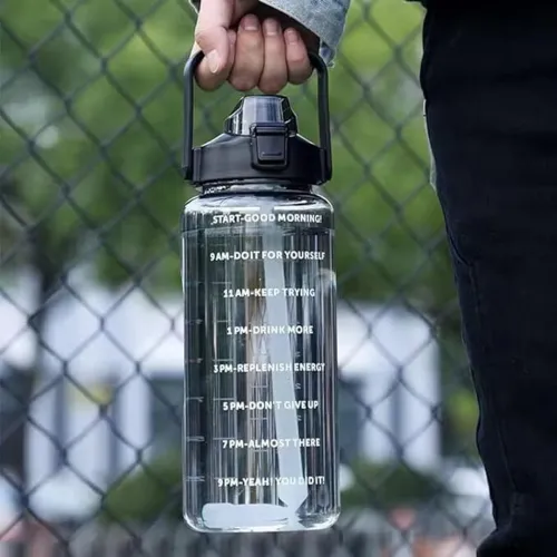 Image of UPSILON 2 Litre Leakproof Sipper Water Bottle (BLACK - PACK - 1) 