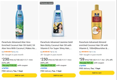 Image of Upto 50% Off on Parachute Advanced Beauty Products 