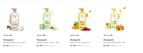 Image of Upto 64% Off on Mamaearth Body care Products