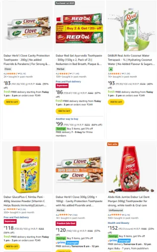 Image of Upto 67% off on Dabur Products