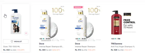 Image of Upto 70% off on Branded Shampoo