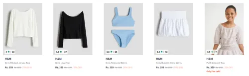 Image of Upto 70% Off On H&M Girls Clothing 