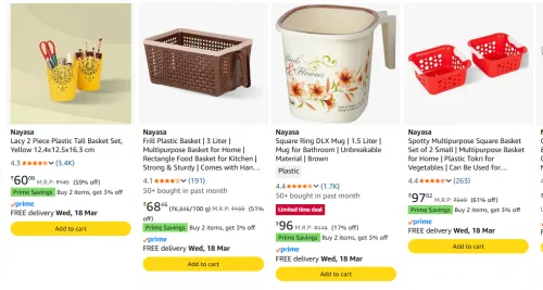 Image of Upto 71% Off On Nayasa Products