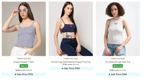 Image of Upto 71% Off on TOMMY HILFIGER Women's Clothing