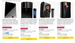 Upto 73% Off On Aquaguard Slim Glass RO+UV Water Purifier