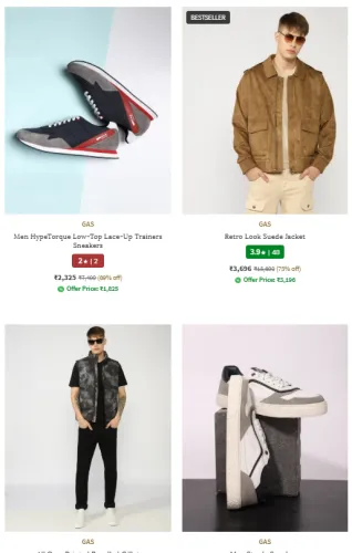 Image of Upto 75% Off on Gas Clothing 