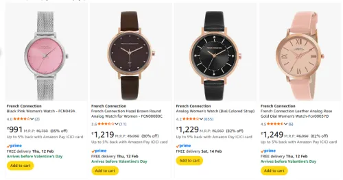 Image of Upto 75% Discount on French Connection Women's Watch 