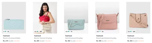 Image of upto 75% Off On Fastrack Handbags & Wallets