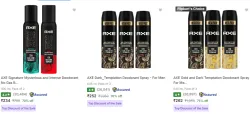 Upto 76% Discount on Axe Deodorant Spray
