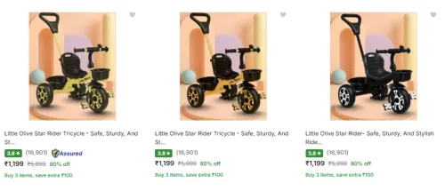 Image of UP TO 80% OFF - Little Olive Tricycles
