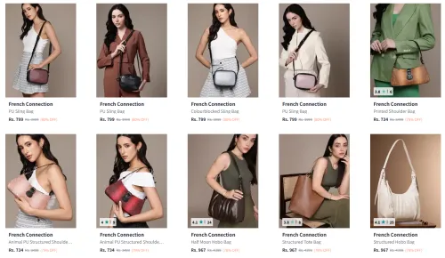 Image of Upto 80% off on French Connection PU Sling Bag