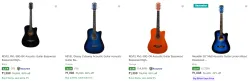 upto 80% off on Guitars starts @ ₹1398