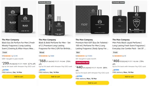 Image of Upto 80% off on The Man Company Perfume 