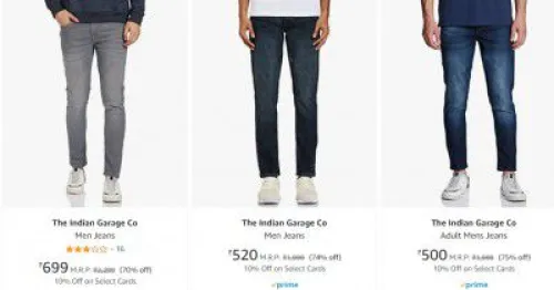 Image of Upto 82% OFF - The Indian Garage Co Jeans | For Men's