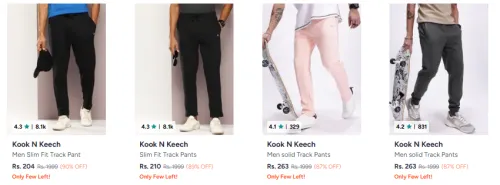 Image of Upto 87% Discount on Koook N Keech Men's Track Pants