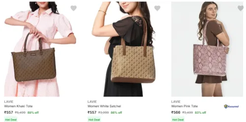 Image of Upto 88% Off On Lavie Handbags.