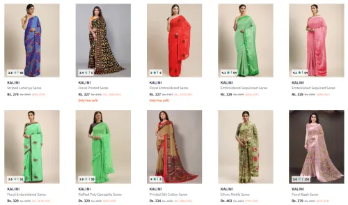 Image of Upto 90% off on Kalini Sarees