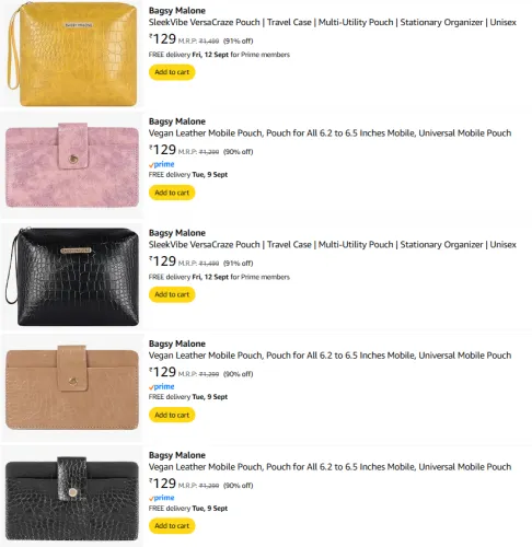 Image of Upto 91% Off on Bagsy Bags