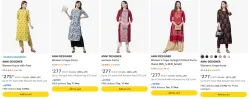 Upto 91% off on ANNI DESIGNER Womens Kurta set