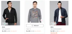 Upto 82% Off On Alcis Mens Sweatshirt & Hoodie Starts @439