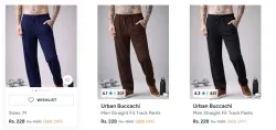 Urban Buccachi Mens Joggers Upto 86% OFF