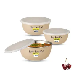 URBAN CHEF Stainless Steel Mixing Bowl Set of 3