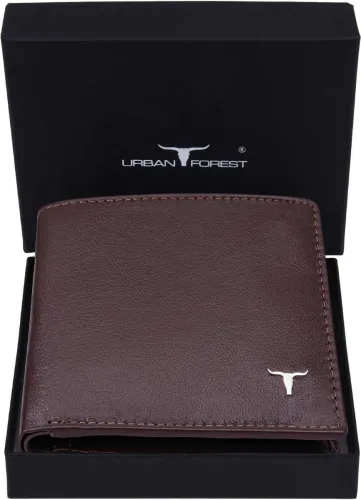 Image of URBAN FOREST  Men Casual, Formal Brown Genuine Leather Wallet