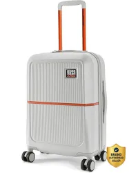 Urban Jungle Small Cabin Suitcase (55 cm) 8 Wheels - Caliber Casper - White